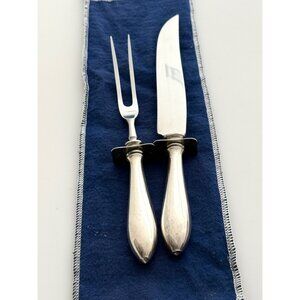Small Vintage Sterling Carving Set made by H R Morss